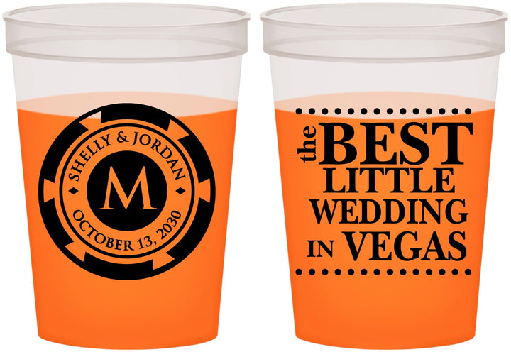 Custom Wedding 16 oz Color Changing Cups - Las Vegas | 457
