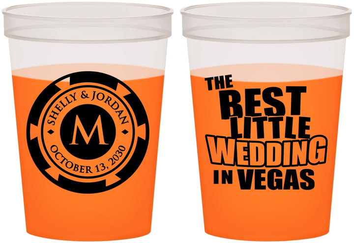 Custom Wedding 16 oz Color Changing Cups - Las Vegas | 458