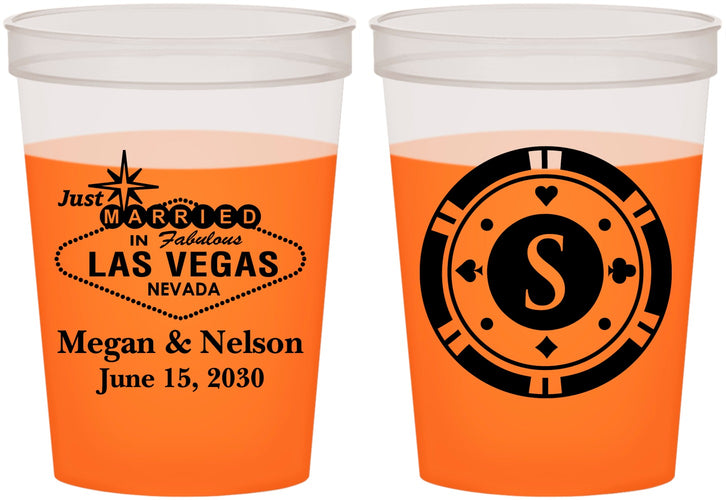 Custom Wedding 16 oz Color Changing Cups - Las Vegas | 459
