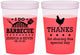Custom Wedding 16 oz Color Changing Cups - I Do Barbecue Bbq | 469