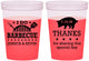 Custom Wedding 16 oz Color Changing Cups - I Do Barbecue Bbq | 470