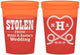 Custom Wedding 16 oz Color Changing Cups - Stolen Monogram | 474