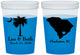 Custom Wedding 16 oz Color Changing Cups - Palmetto Tree | 476