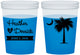 Custom Wedding 16 oz Color Changing Cups - Palmetto Tree | 477
