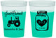 Custom Wedding 16 oz Color Changing Cups - Just Hitched Mason Jar | 483