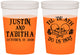Custom Wedding 16 oz Color Changing Cups - Til Death Do Us Part | 485