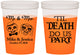 Custom Wedding 16 oz Color Changing Cups - Til Death Do Us Part | 487