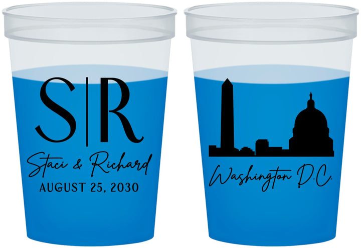 Custom Wedding 16 oz Color Changing Cups - Washington Dc | 500