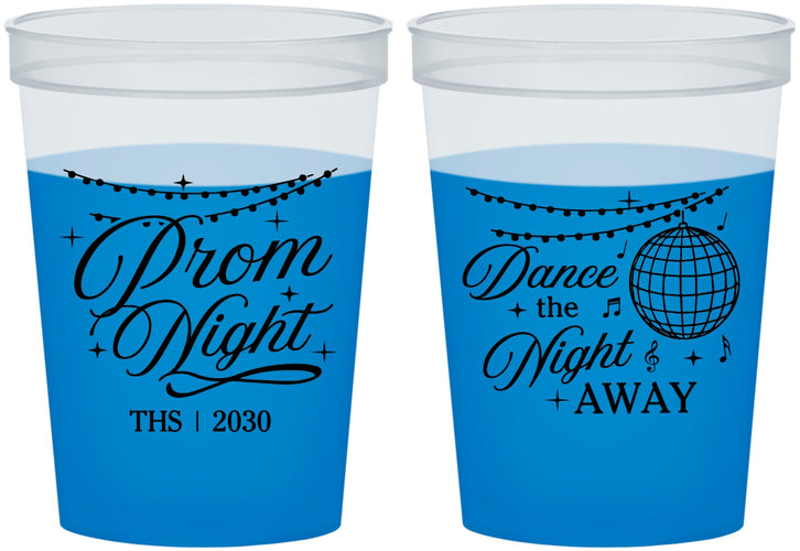 Custom Prom 16 oz Color Changing Cups - Dance The Night Away | 50001