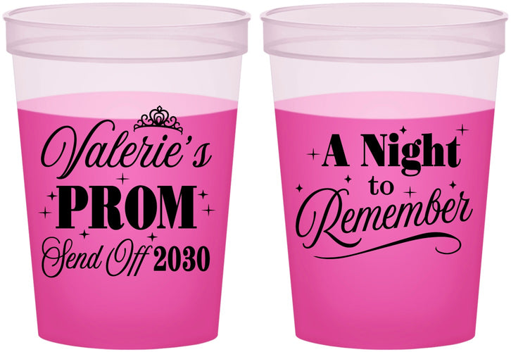 Custom Prom 16 oz Color Changing Cups - Send Off | 50006