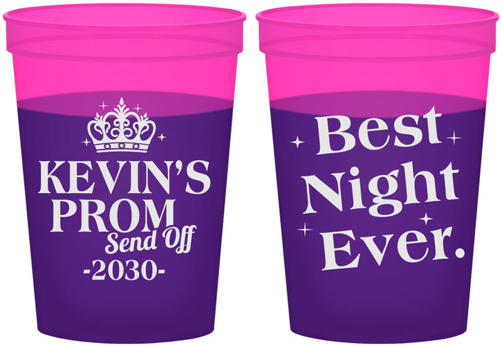 Custom Prom 16 oz Color Changing Cups - Send Off | 50009