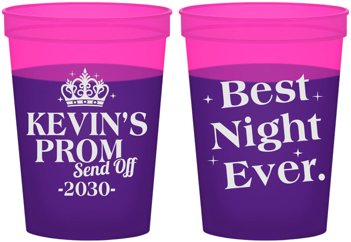 Custom Prom 16 oz Color Changing Cups - Send Off | 50009