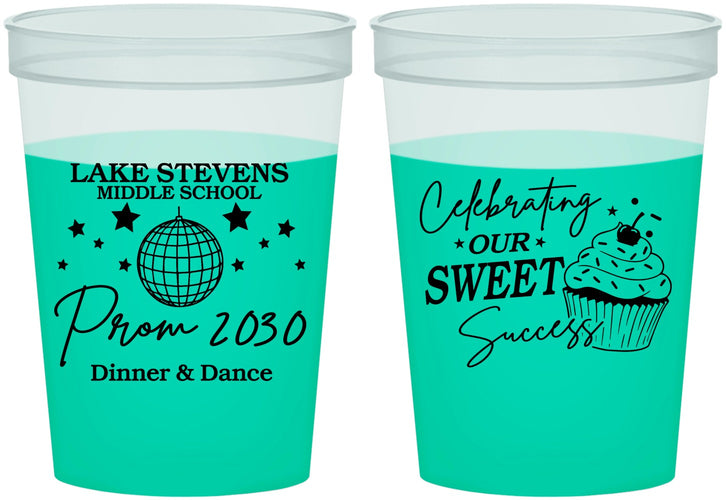 Custom Prom 16 oz Color Changing Cups - Middle School Dance | 50014