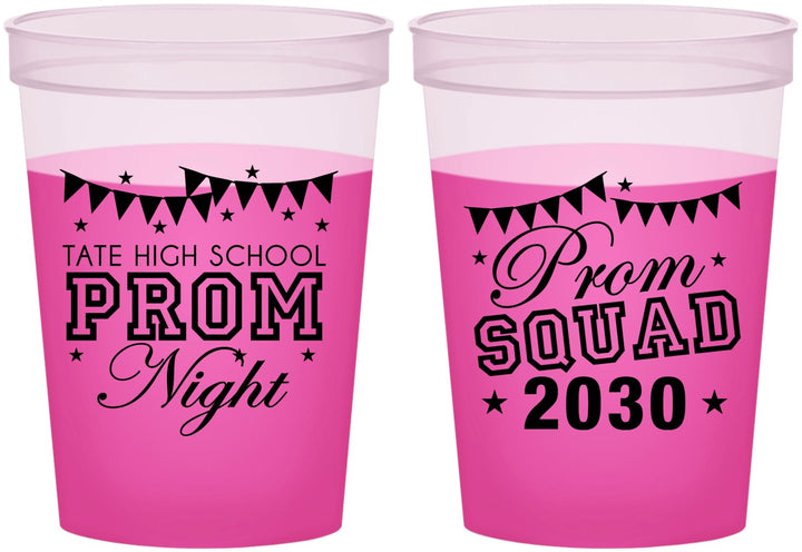 Custom Prom 16 oz Color Changing Cups - Squad | 50015