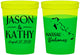 Custom Wedding 16 oz Color Changing Cups - Bahamas | 506