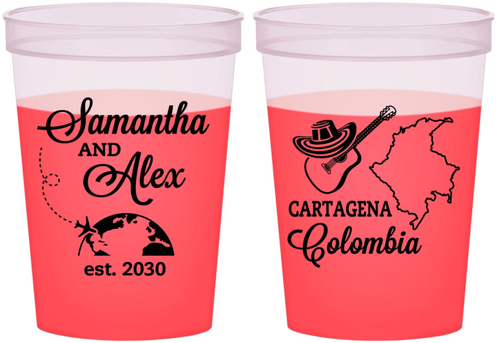 Custom Wedding 16 oz Color Changing Cups - Colombia | 517