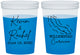 Custom Wedding 16 oz Color Changing Cups - Curacao | 520