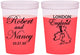 Custom Wedding 16 oz Color Changing Cups - England | 548