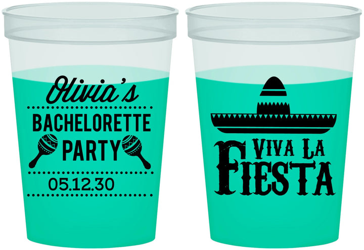 Custom Bachelorette 16 oz Color Changing Cups - Viva La Fiesta | 60001