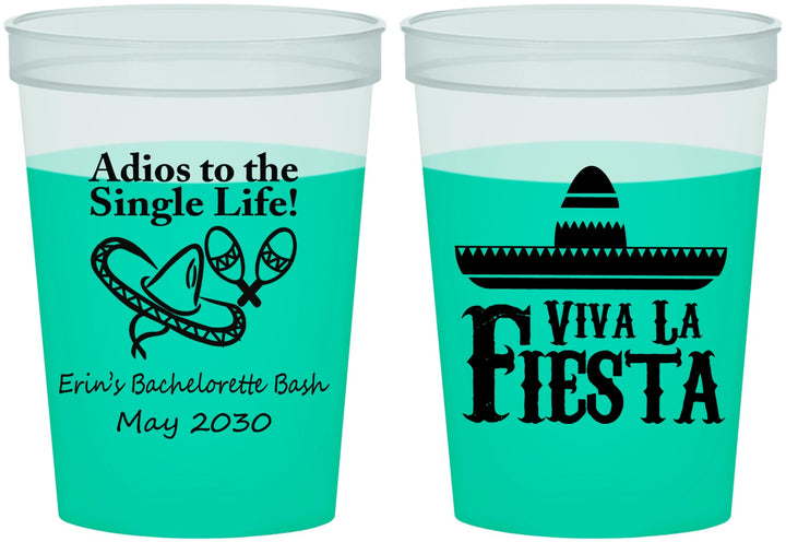 Custom Bachelorette 16 oz Color Changing Cups - Viva La Fiesta | 60005
