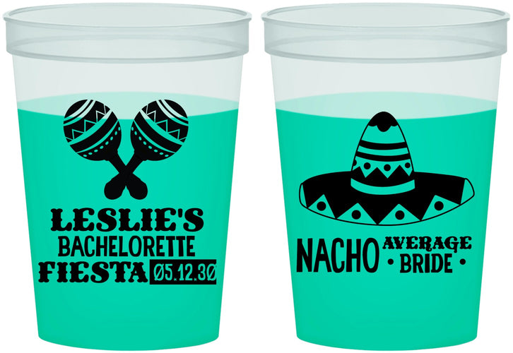 Custom Bachelorette 16 oz Color Changing Cups - Nacho Average Bride | 60007