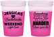 Custom Bachelorette 16 oz Color Changing Cups - Something Borrowed | 60028