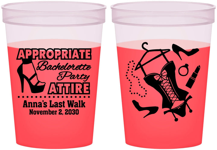 Custom Bachelorette 16 oz Color Changing Cups - Last Walk | 60032