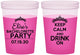 Custom Bachelorette 16 oz Color Changing Cups - Keep Calm Drink On | 60036