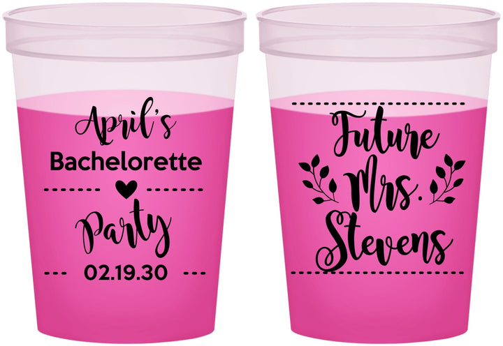 Custom Bachelorette 16 oz Color Changing Cups - Future Mrs | 60037