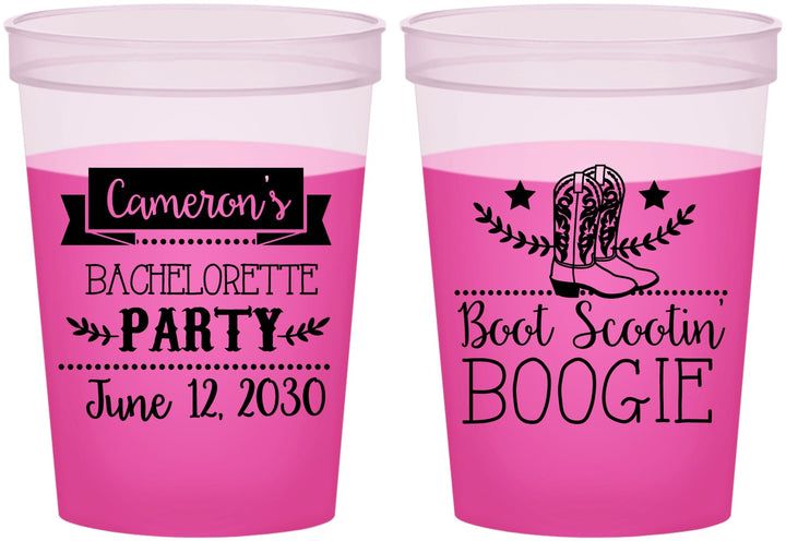 Custom Bachelorette 16 oz Color Changing Cups - Cowgirl | 60040