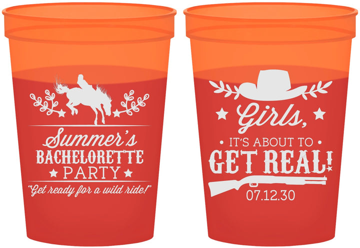Custom Bachelorette 16 oz Color Changing Cups - Its About To Get Real | 60043