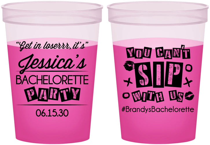 Custom Bachelorette 16 oz Color Changing Cups - Cant Sip With Us | 60051