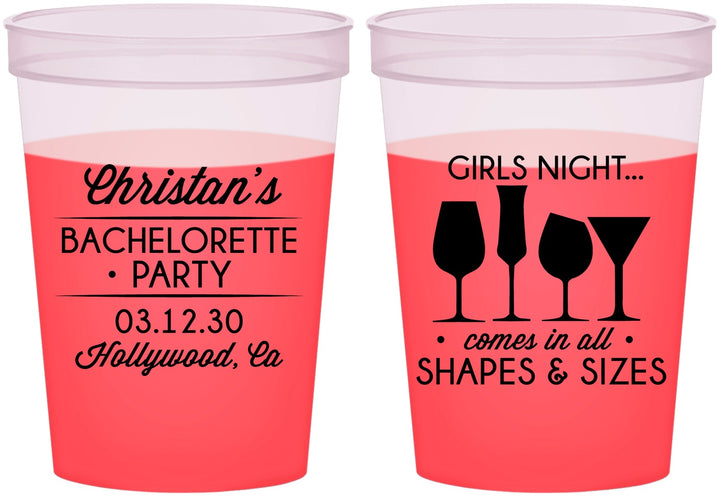 Custom Bachelorette 16 oz Color Changing Cups - Girls Night | 60054