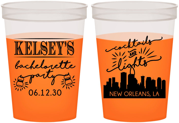 Custom Bachelorette 16 oz Color Changing Cups - New Orleans | 60066