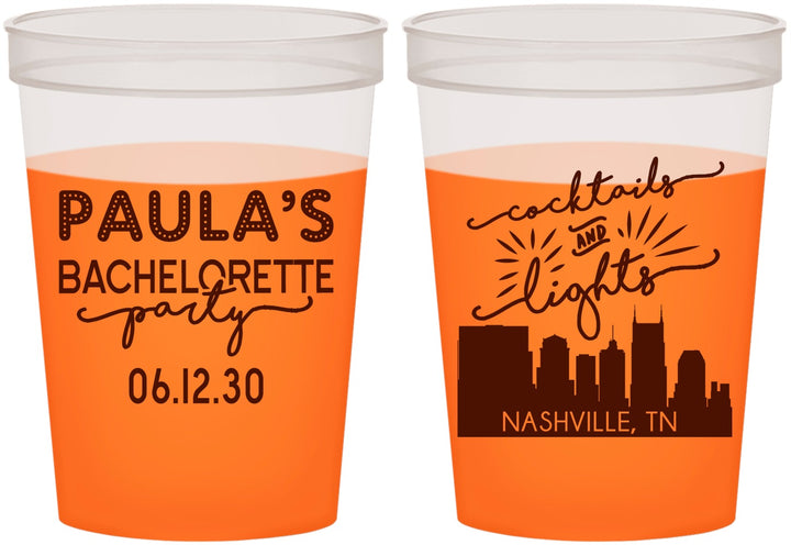 Custom Bachelorette 16 oz Color Changing Cups - Nashville | 60068