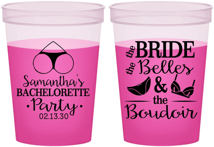 Custom Bachelorette 16 oz Color Changing Cups - Brides Bells Boudoir | 60085