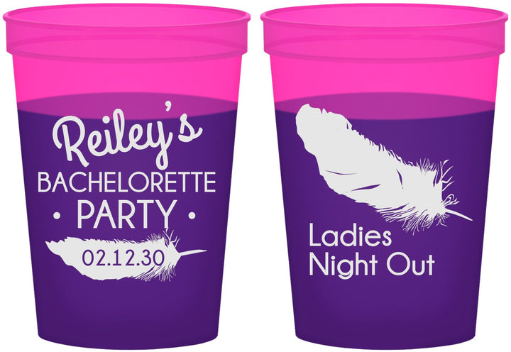 Custom Bachelorette 16 oz Color Changing Cups - Ladies Night Out | 60087