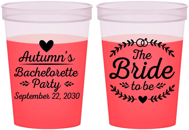 Custom Bachelorette 16 oz Color Changing Cups - Bride To Be | 60088
