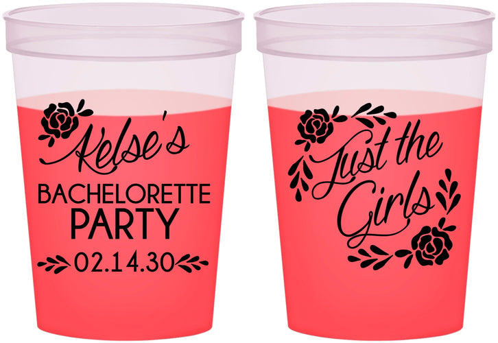Custom Bachelorette 16 oz Color Changing Cups - Just The Girls | 60089