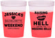 Custom Bachelorette 16 oz Color Changing Cups - Raising A Little Hell | 60106