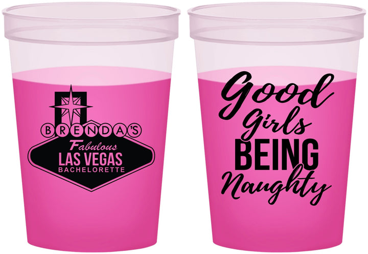 Custom Bachelorette 16 oz Color Changing Cups - Good Girls Naughty | 60111