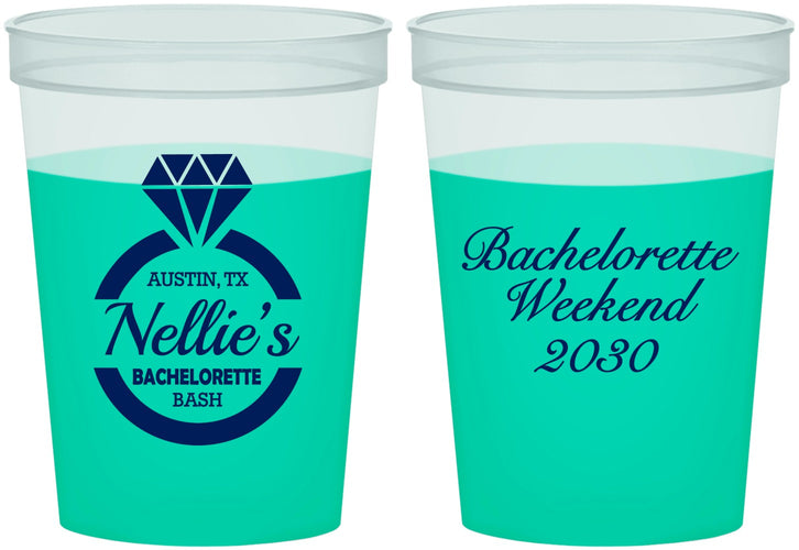 Custom Bachelorette 16 oz Color Changing Cups - Ring | 60115