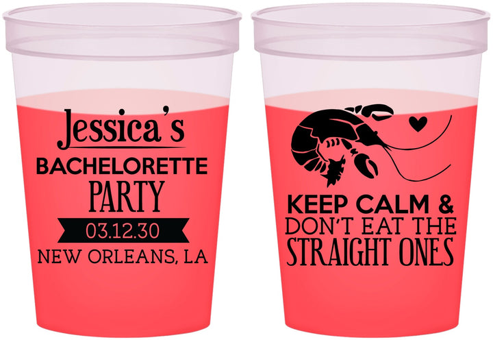 Custom Bachelorette 16 oz Color Changing Cups - Crawfish Boil | 60137