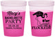Custom Bachelorette 16 oz Color Changing Cups - Lets Get Flocked Up | 60143