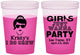Custom Bachelorette 16 oz Color Changing Cups - Girls Just Wanna Party | 60158
