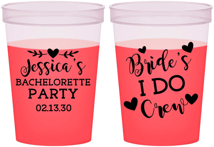 Custom Bachelorette 16 oz Color Changing Cups - Brides I Do Crew | 60159