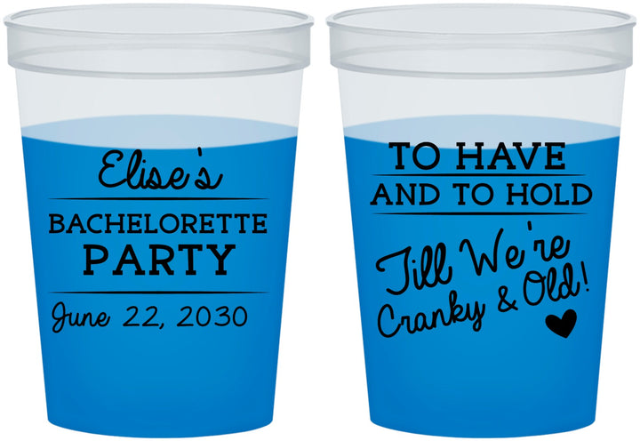 Custom Bachelorette 16 oz Color Changing Cups - To Have And To Hold | 60168
