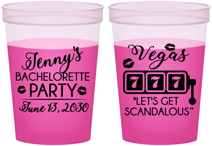 Custom Bachelorette 16 oz Color Changing Cups - Las Vegas | 60170