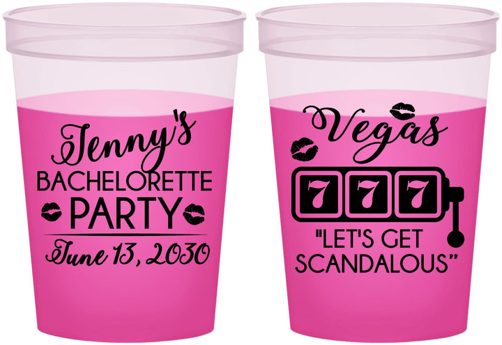 Custom Bachelorette 16 oz Color Changing Cups - Las Vegas | 60170