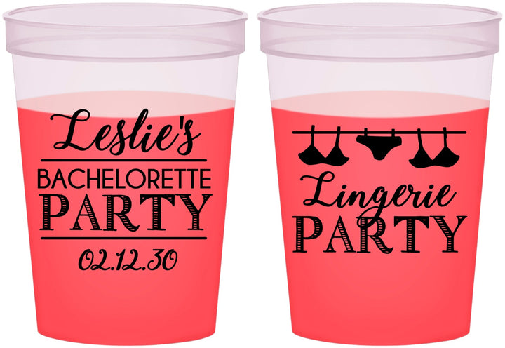 Custom Bachelorette 16 oz Color Changing Cups - Lingerie Party | 60171